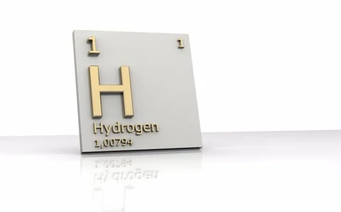 D Animation Of Hydrogen Form Periodic T Stock Video Pond