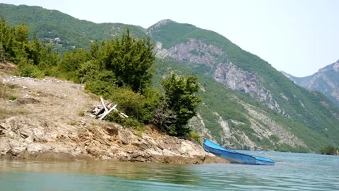 Albania Lake Koman View From The Ferry Stock Video Pond5