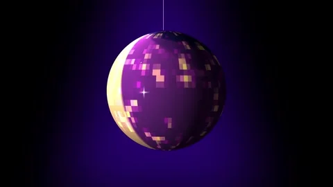 Animated Disco Ball Retro Disco Ball An Stock Video Pond