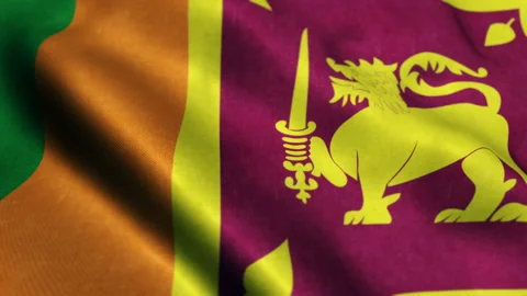 Animated Flag Of Sri Lanka Seamless Lo Stock Video Pond