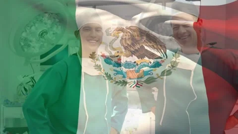 Animation Of Mexico Flag Waving Over Div Stock Video Pond5