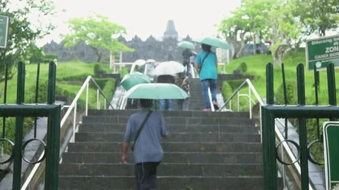 The Biggest Buddhist Temple Borobudur T Stock Video Pond5