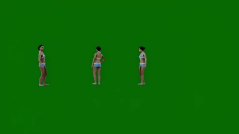 Green Screen Chroma Key Bikini Stock Footage Royalty Free Stock