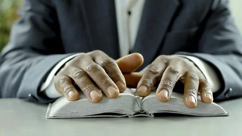 Black Man Praying To God With Bible In H Stock Video Pond5