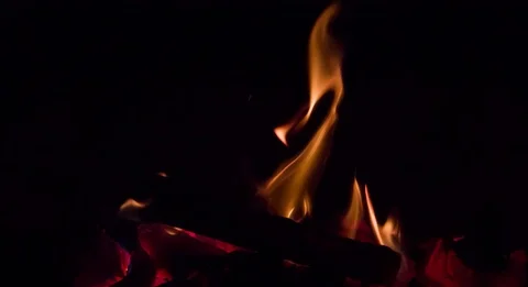 Bonfire Burning Slow Motion Fire Flame O Stock Video Pond5