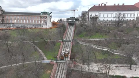 The Budapest Castle Hill Funicular Or Bu Stock Video Pond