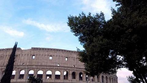 The Colosseum And The Arch Of Constantin Stock Video Pond