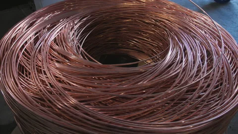 The Drawing Process Of Copper Wire At Th Stock Video Pond5