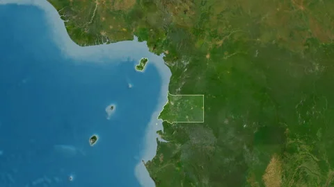 Equatorial Guinea Map Glide Border S Stock Video Pond5