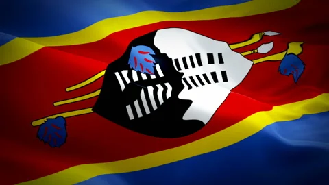 Eswatini Flag Motion Loop Video Waving I Stock Video Pond5