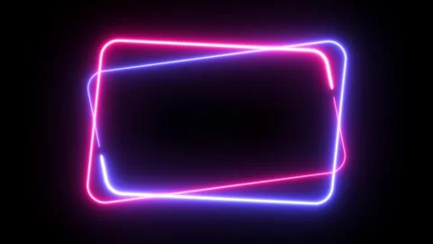 Frame Neon Commercial Advertising Backgr Stock Video Pond