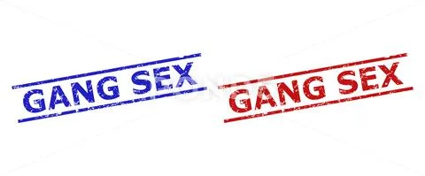 GANG SEX Seals With Corroded Surface And Parallel Lines Illustration