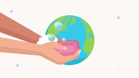 Global Handwashing Celebration Animation Stock Video Pond5