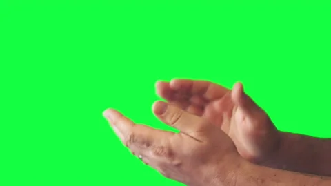 Hands Clapping On Green Screen With Clap Stock Video Pond5