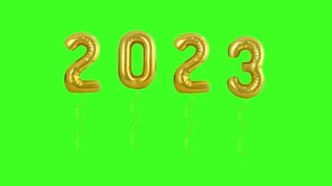 Happy New Year Golden Foil Ba Stock Video Pond