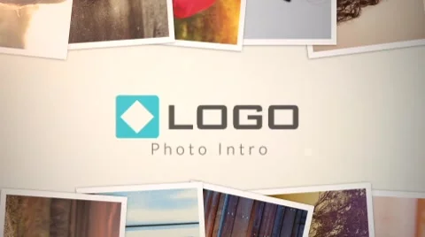 HD Photo Gallery Slide Show 3D Camera Fly Through Logo Reveal Animation