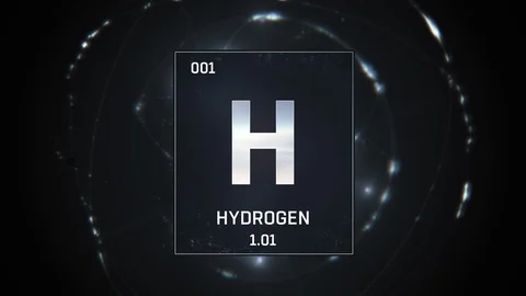 Hydrogen As Element Of The Periodic Ta Stock Video Pond