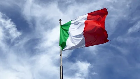 Slow Motion Italian Flag Stock Video Footage Royalty Free Slow Motion