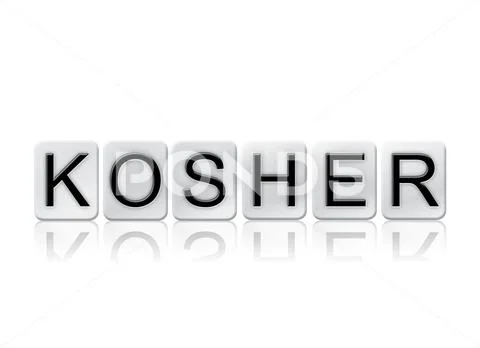 Kosher Isolated Tiled Letters Concept And Theme Royalty Free 70084246