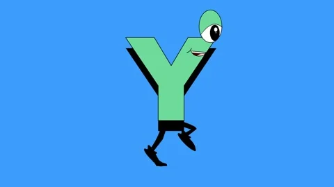 Letter Y Walking In The Alphabet Stock Video Pond