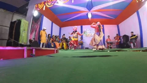 Lord Krishna And Goddess Radha Dance Per Stock Video Pond