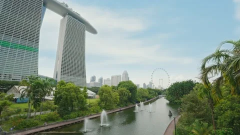 Marina Bay Sands The Landmark Buildings Stock Video Pond5