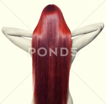 Nude Woman With Long Red Hair High Resolution