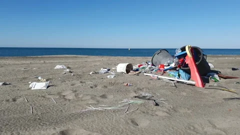 One Of The Worlds Most Polluted Beach Stock Video Pond