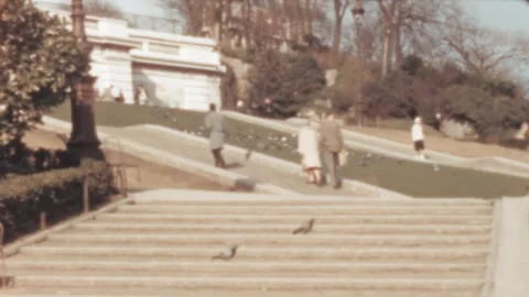 Paris 1965 People Climb The Stairs In Stock Video Pond5