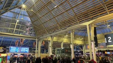 Paris Gare De Lyon Train Station Hall Stock Video Pond