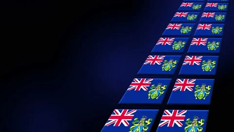 Pitcairn Flag Animated Background 3d Ani Stock Video Pond5