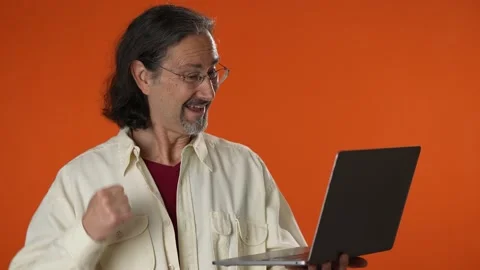 Portrait Of Smiling Happy Mature Man On Stock Video Pond5