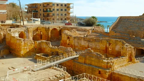 Roman Amphitheatre Of Tarragona Spain Stock Video Pond