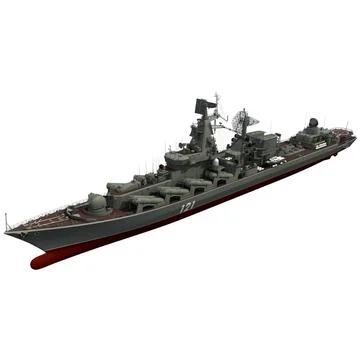 Russian Heavy Missile Cruiser Moskva Slava Class D Model