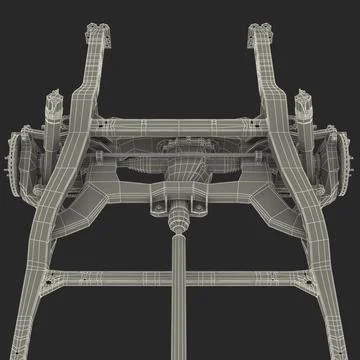 Sedan Chassis Drivetrain D Model Pond