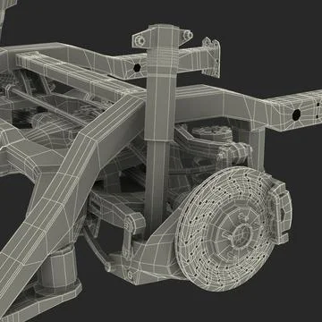 Sedan Chassis Drivetrain D Model Pond