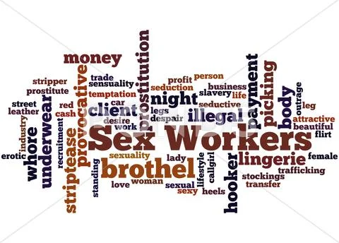 Sex Workers Word Cloud Concept Royalty Free