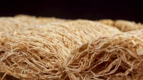 Shredded Wheat Breakfast Cereal Close Up Stock Video Pond