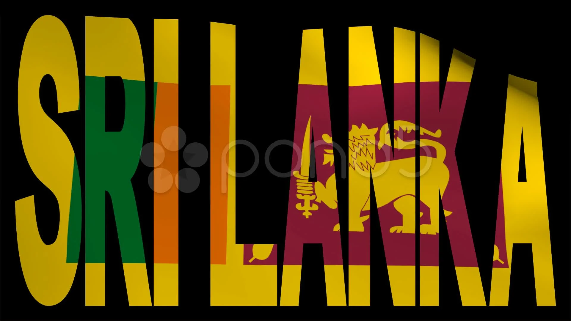 Sri Lanka Text With Fluttering Flag Animation Clip 12453637 Sri Lanka Text With Fluttering Flag Animation Clip 12453637