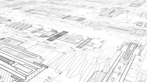 Technical Drawing Background Mechanical Stock Video Pond5