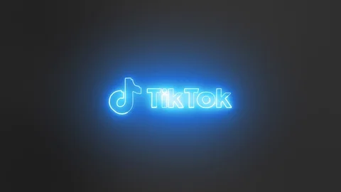 TikTok Logo Neon Sign Stock Video Pond5