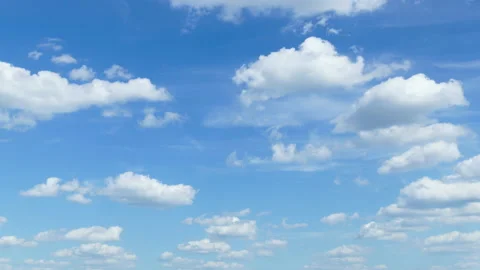 Timelapse Of Beautiful Blue Sky With Clo Stock Video Pond5