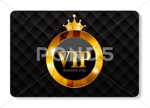 Vip Members Card Vector Illustration Illustration