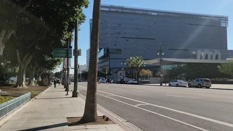 Walking Downtown Los Angeles California Stock Video Pond