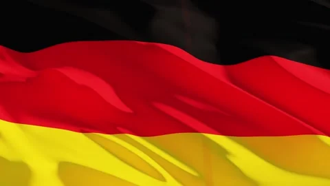 Wavy Background Of The German Flag Wavin Stock Video Pond