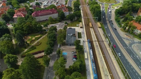 Western Railway Station Olsztyn Zachodni Stock Video Pond