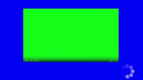 Youtube Video Player In Green Screen Stock Video Pond