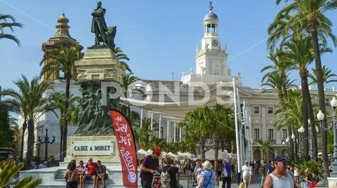 Plaza de San Juan de Dios in Cadiz, Spain