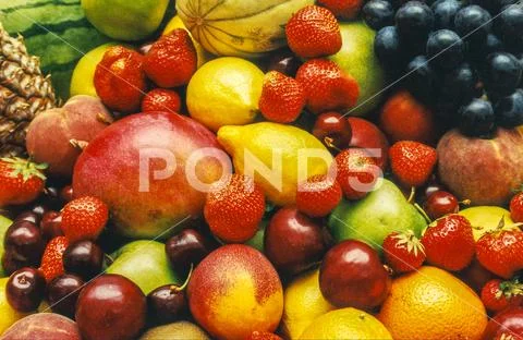 A lot of fresh fruit on a table