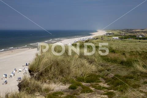 Sylt, beach and dunes on the Red Cliff